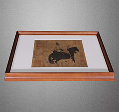 潮南书画装裱配框服务案例